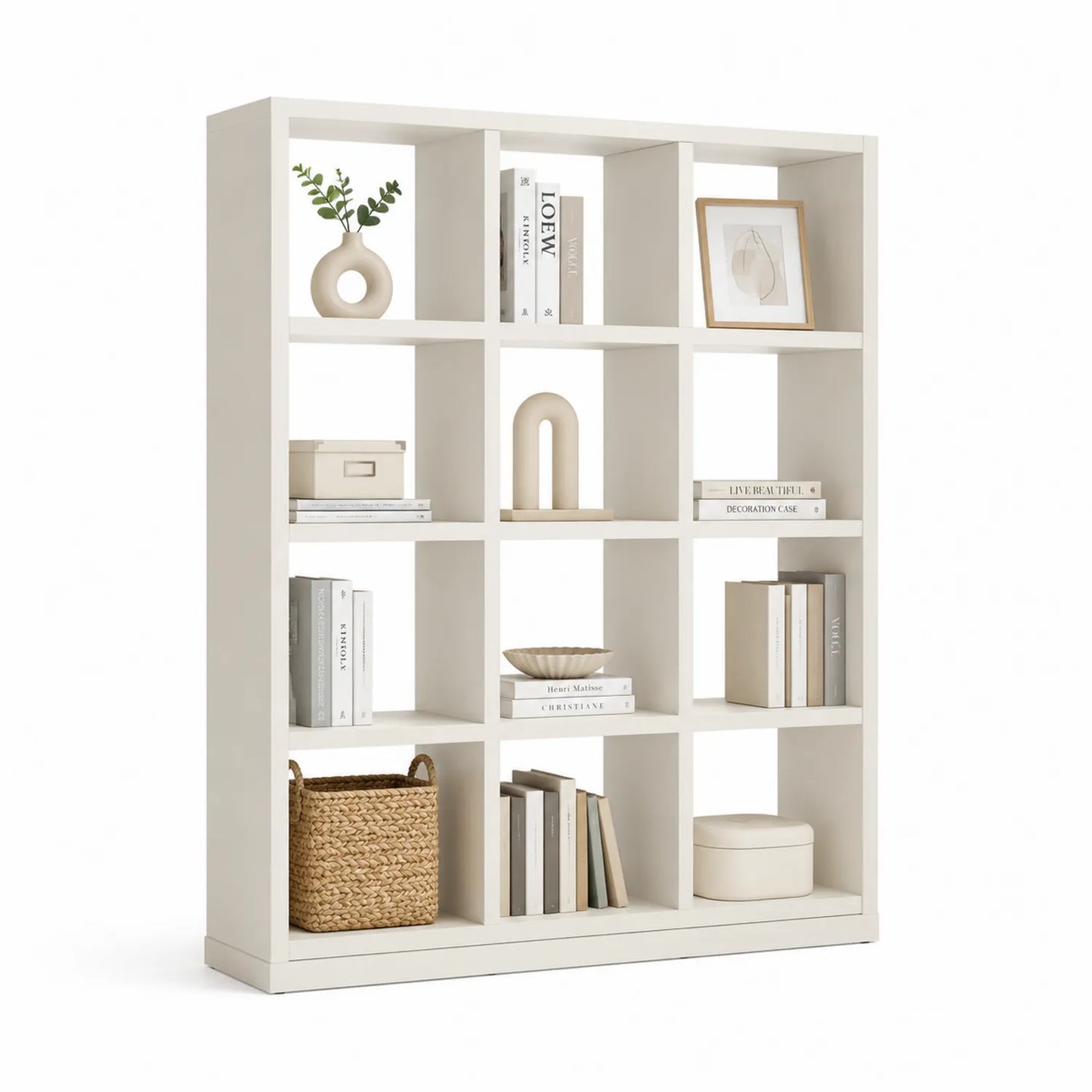 Bücherregal Holz Weiß 80x180x30 cm