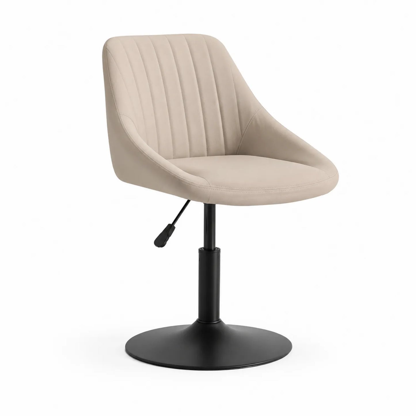 Höhenverstellbarer Stuhl mit Metallgestell Beige