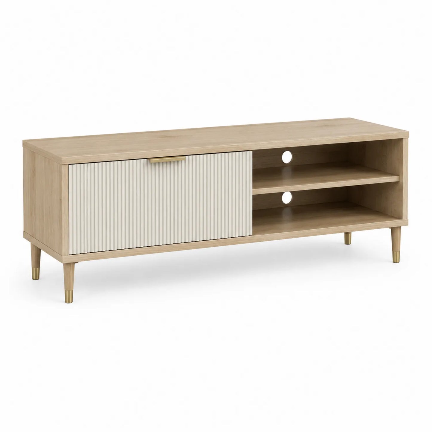 TV-Schrank aus Eichenholz mit Schiebetür 120 cm