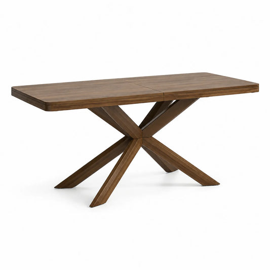 Esstisch rechteckig Walnussholz 180-220x90x75 cm