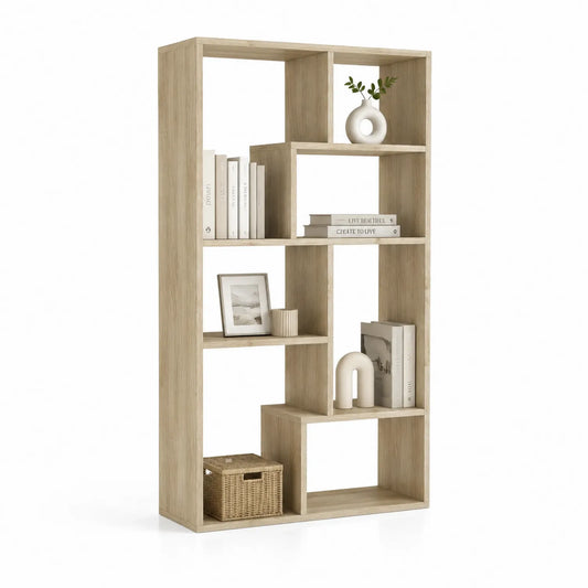 Regal aus Holz mit 6 Regalfächern 180 cm x 90 cm x 30 cm